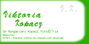 viktoria kopacz business card